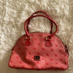 Small pink Dooney and Bourke tote.